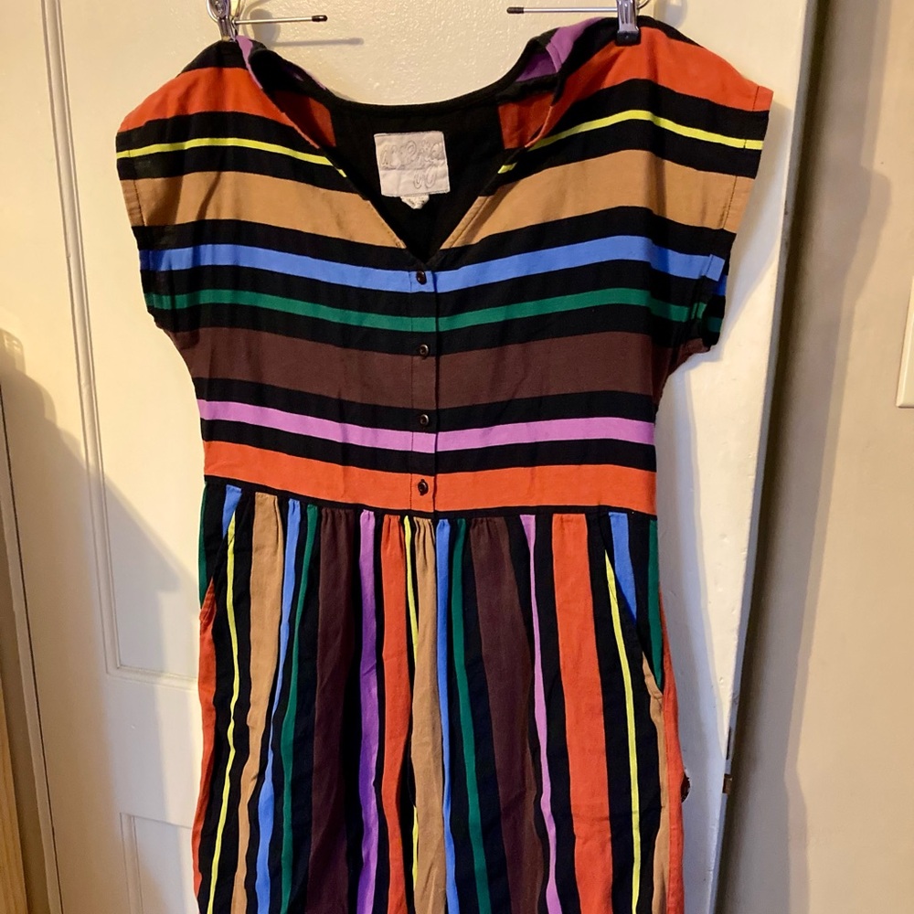 Ace & Jig Chelsea dress in Ribbon Candy, L
